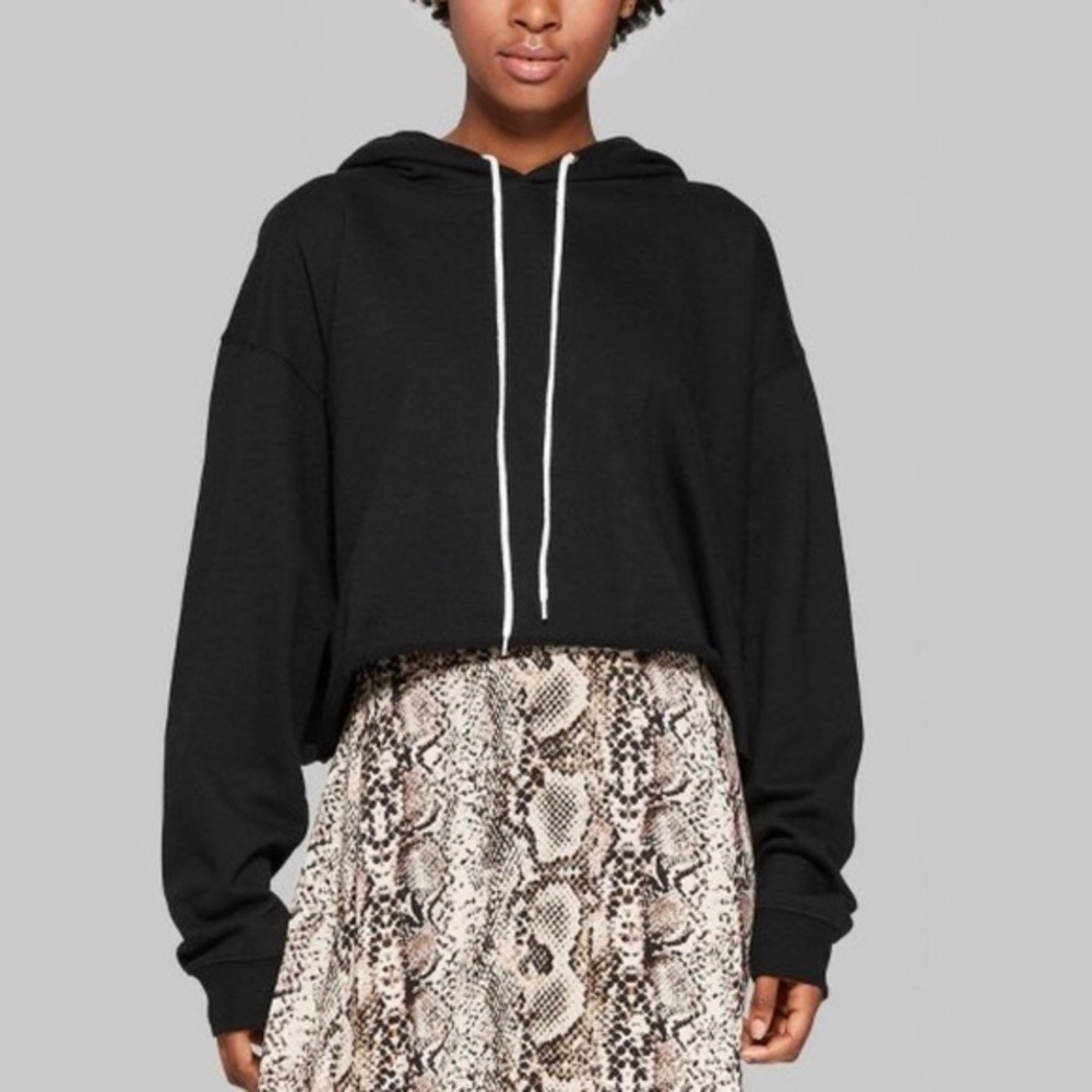 Cropped Hooded Pullover | Wild Fable